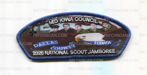 Patch Scan of Mid-Iowa Council 2026 National Jamboree Art Set (Eagle CSP) Trading Set