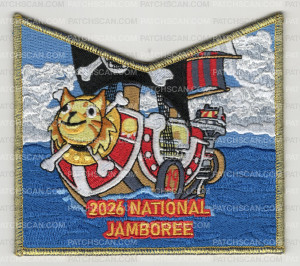 Patch Scan of Kittan Lodge 19 2026 National Jamboree pp gold met border