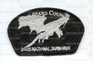 Patch Scan of Dan Beard Council 2026 Jamboree (CSP/Dragon) Shadow (Ghosted)