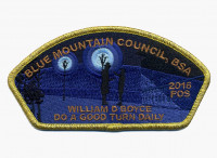 FOS 2016 - Do a good turn daily (gold metallic) Blue Mountain Council #604