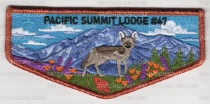 Patch Scan of Pacific Summit Lodge 47 Orange Mylar