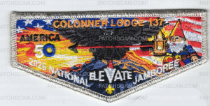 Patch Scan of Colonneh Lodge 2026 Jamboree Flap (Silver)
