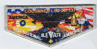 Colonneh Lodge 2026 Jamboree Flap (Silver) Sam Houston Area Council #576