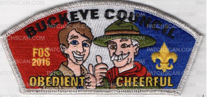 Patch Scan of BUCKEYE COUNCIL FOS- METALLIC SILVER