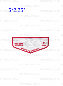 Patch Scan of Golden Empire Council 2027 NOAC Sponsor(Flap/White Ghosted)