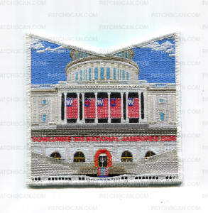 Patch Scan of Yowlumne 303 2026 National Jamboree pocket patch black border