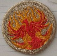 X151975A (patrol patch) Phoenix red ClassB
