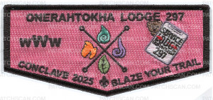 Patch Scan of ONERAHTOKHA LODGE 297 CONCLAVE 2025 PINK
