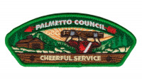 Palmetto Council/Skyuka Lodge Cheerful Service Shoulder Patch Palmetto Area Council #549