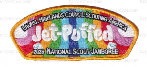 Patch Scan of Laurel Highlands Council 2026 Jamboree Set (Marshmallow) Orange 2026 Jamboree Set (Marshmallow) Orange