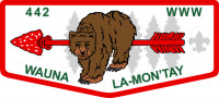442324 Wauna La-Mon'Tay Lodge Flap Wauna La-Mon'Tay Lodge