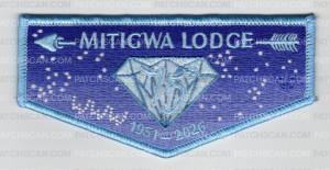 Patch Scan of Mitigwa Lodge 75th Memories Flap (Light blue)