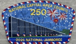 Patch Scan of National Capital Area Council 2026 National Jamboree Contingent Patch Set