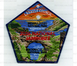 Patch Scan of 2026 National Jamboree Center Piece (PO 103460)