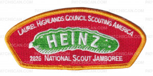 Patch Scan of Laurel Highlands Council 2026 Jamboree Set (Heinz) Orange