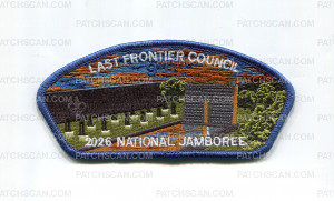 Patch Scan of Last Frontier Council 2026 NJ OKC Memorial JSP blue border