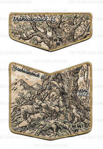 Patch Scan of 194167 - metallic gold lodge flap