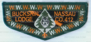 Patch Scan of Buckskin Lodge Flaps Green border