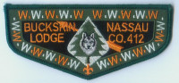 Buckskin Lodge Flaps Green border Theodore Roosevelt Council #386