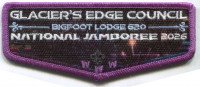 GEC 2026 NATIONAL JAMBOREE LODGE FLAP Glacier's Edge Council #620