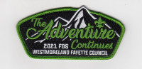 The Adventure Continues 2021 FOS CSP Westmoreland-Fayette Council #512