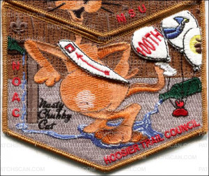 Patch Scan of Nischa Chuppecat Lodge NOAC 2015 3D Pocket Patch Glow