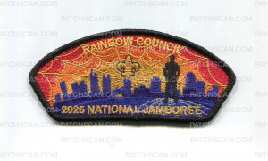 Patch Scan of Rainbow Council 2026 NJ Spider JSP skyline black border