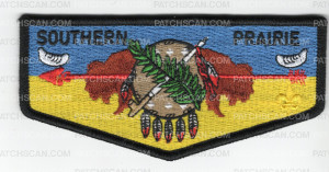 Patch Scan of Southern Prairie with shield and two buffalo flap