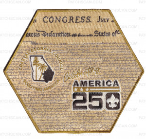 Patch Scan of Coastal Georgia Council 250 Set - Historic Bases (center)