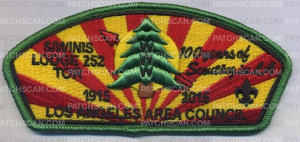 Patch Scan of Siwinis Lodge 252 TOR - CSP 100 years