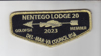Nentego Gold Fish Member 2023 Flap Del-Mar-Va Council #81