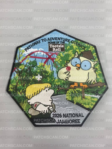 Patch Scan of Pathway to Adventure Council 2026 NJ Center patch black border