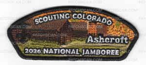 Patch Scan of Scouting Colorado 2026 Jamboree Present Set (Ashcroft)