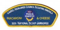 Laurel Highlands Council 2026 Jamboree Set (Mac N Cheese) Yellow Laurel Highlands Cncl #527