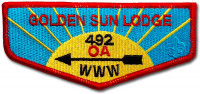 P24439 2018 Golden Sun Standard Lodge Issue Cornhusker Council #324