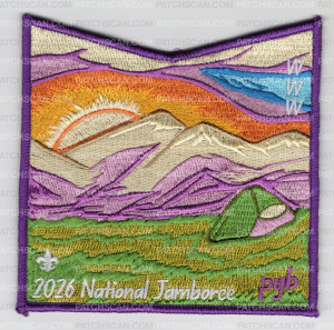 Patch Scan of Scouting Colorado 2026 Jamboree OA Bottom (Sky)