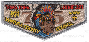 Patch Scan of P24882 Topa Topa Lodge 291 75th Anniversary