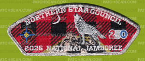 Patch Scan of North Star Scouting 2026 Jamboree (Wolf) Metallic