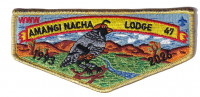 Amangi Nacha lodge 47 First Flap(Gold Metallic/Krelman) Golden Empire Council #47