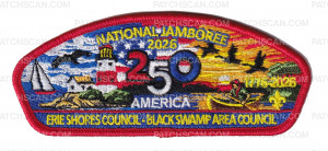 Patch Scan of Erie Shores Council National Jamboree 2026(America 250)