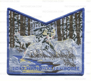 Patch Scan of Samoset-2017 National Jamboree Flap Set- Forest/White Deer Bottom Piece