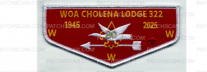 Patch Scan of 80th Anniversary Flap (PO 102900)