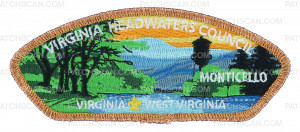 Patch Scan of Virginia Headwaters Council Bear CSP (Bronze Metallic) 