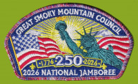 Great Smoky Mountain Council 2026 NJ 250 Statue of Liberty JSP rwb border Great Smoky Mountain Council #557