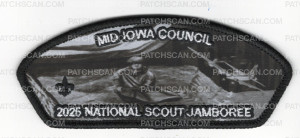 Patch Scan of Mid-Iowa Council 2026 National Jamboree Art Set (Plane CSP) Ghosted