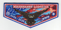 Mikanakawa 250th USA anniversary flap Circle Ten Council #571