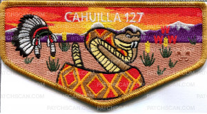 Patch Scan of Cahuilla 127 WWW - lodge pocket flap 