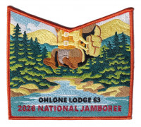 Ohlone Lodge 63 2026 NJ pocket patch orange border Pacific Skyline Council #31