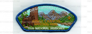 Patch Scan of 2026 National Jamboree CSP Kings Canyon (PO 103161)