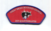 GSMC 2025 Quartermaster Award CSP blue border Great Smoky Mountain Council #557